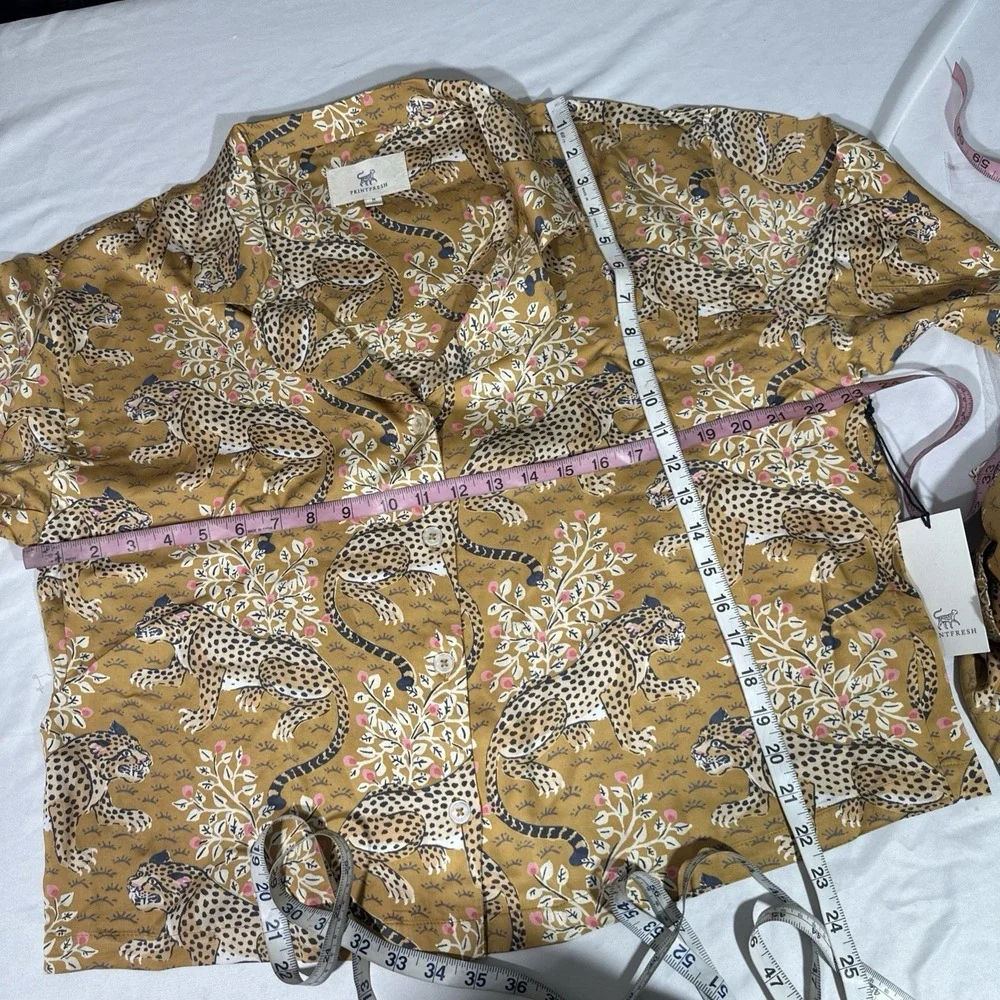 NWT $198 Printfresh [‎ Medium Tall ] Eco Satin Wildest Dreams Set Bagheera T2168